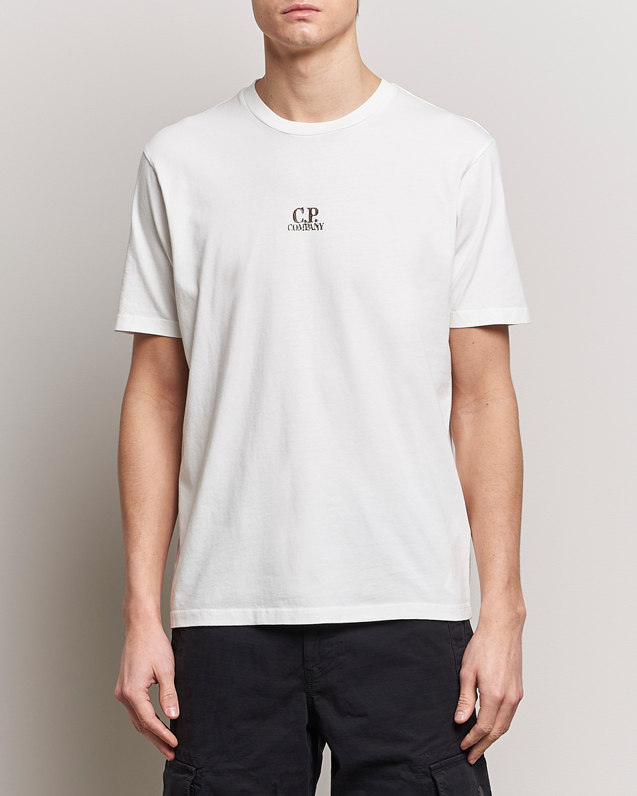 Men | T-Shirts | C.P. Company | Short Sleeve Hand Printed T-Shirt White