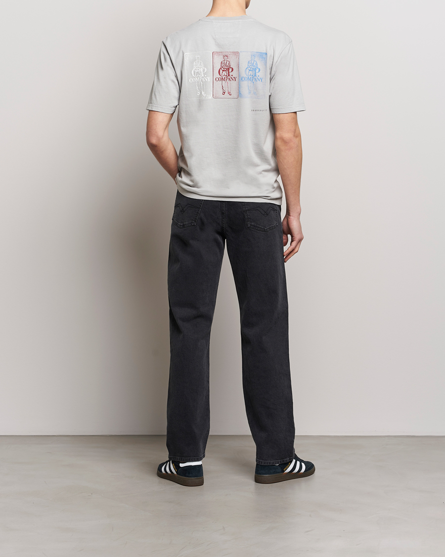 Men |  | C.P. Company | Short Sleeve Hand Printed T-Shirt Grey