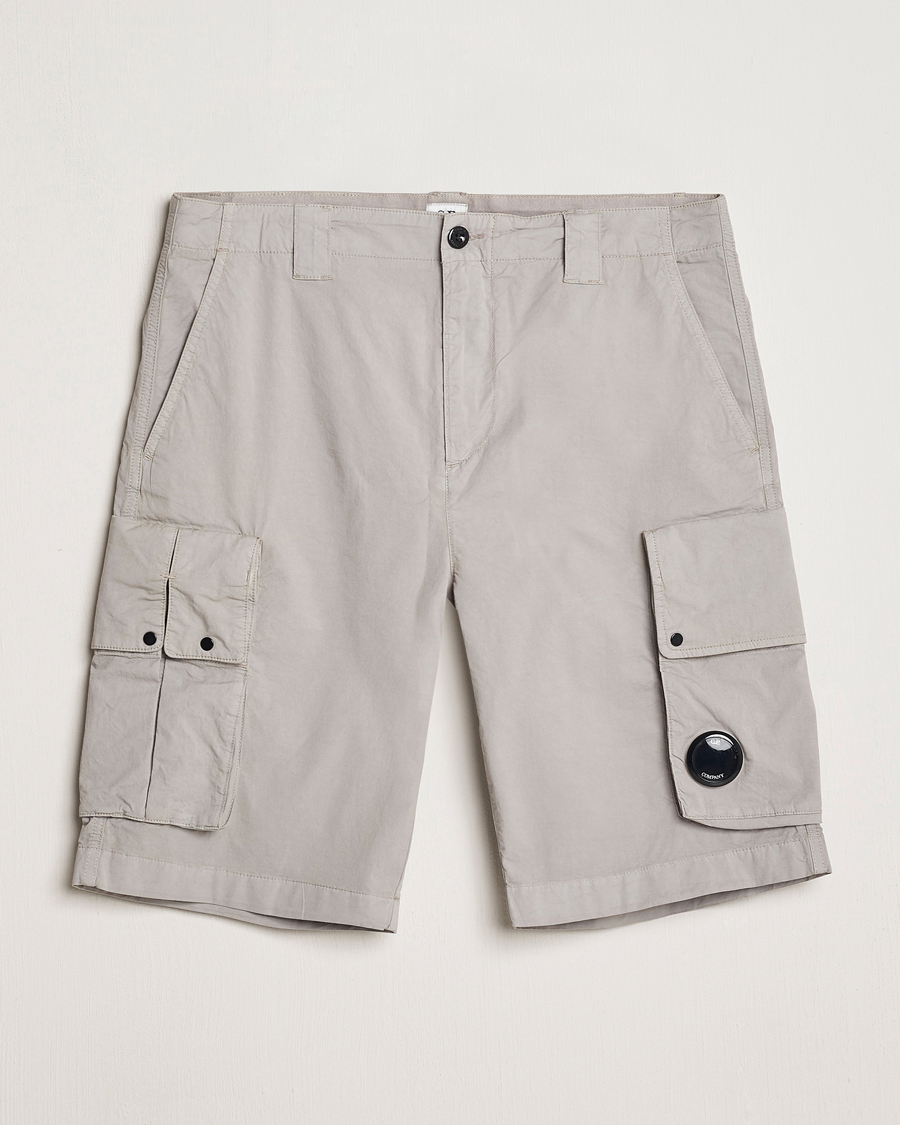 Men | Shorts | C.P. Company | Twill Stretch Cargo Shorts Grey