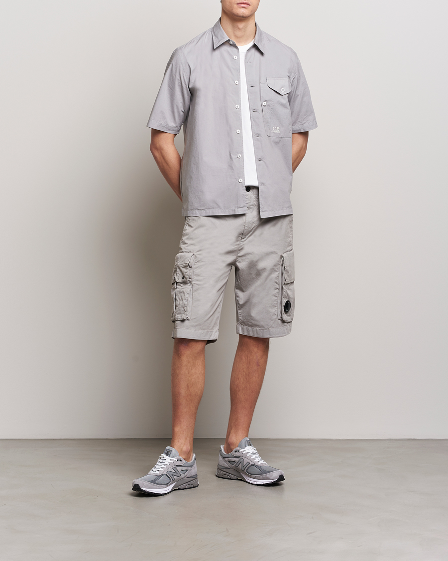 Men | Shorts | C.P. Company | Twill Stretch Cargo Shorts Grey