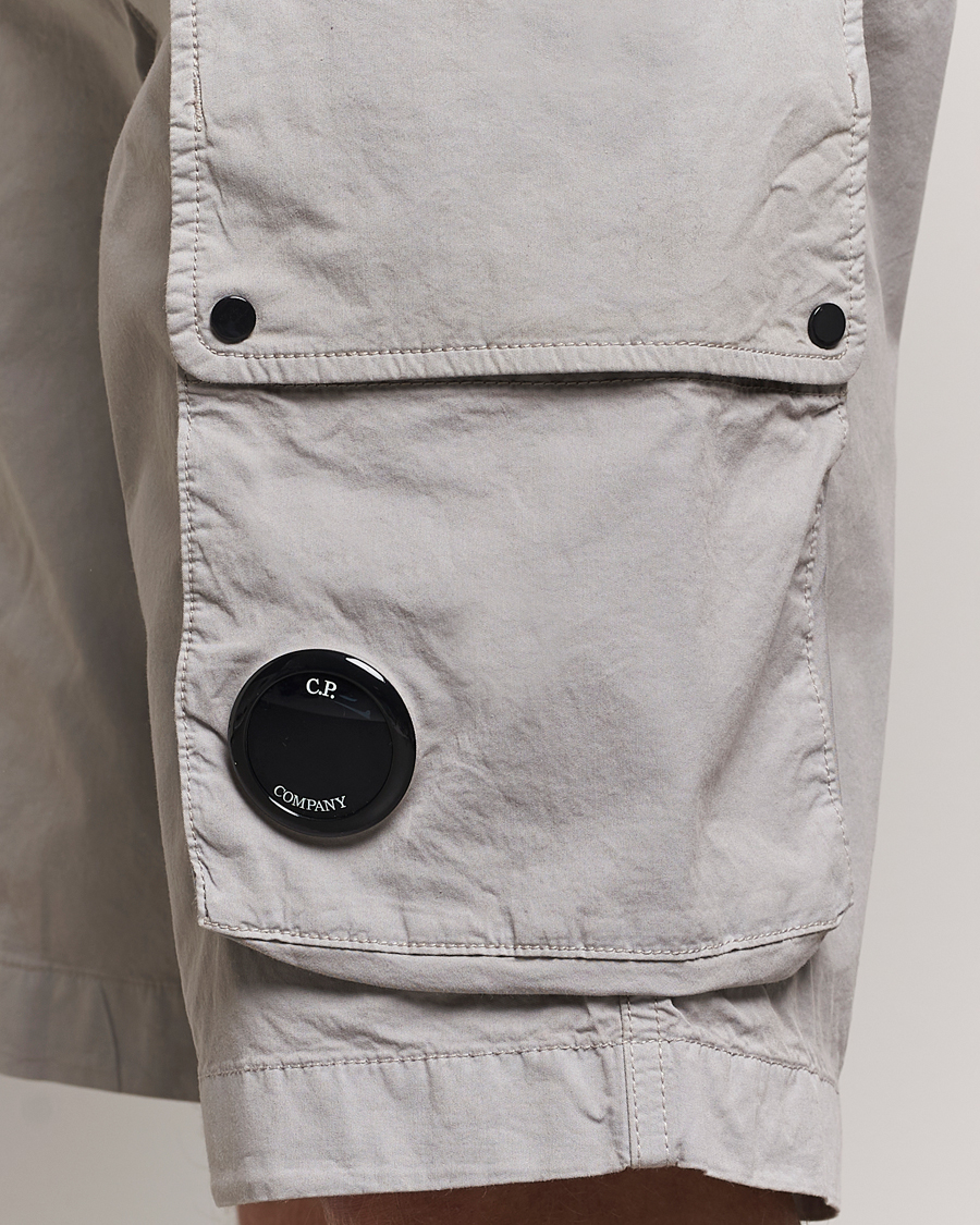 Men | Shorts | C.P. Company | Twill Stretch Cargo Shorts Grey