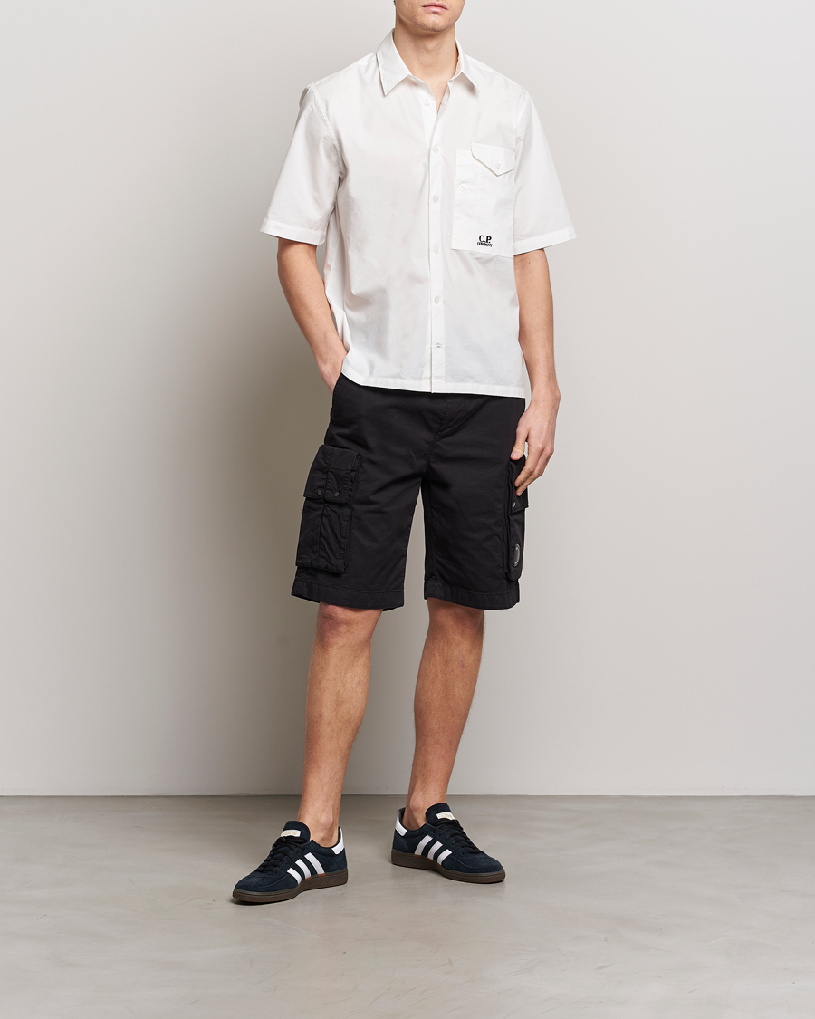 Men | Shorts | C.P. Company | Twill Stretch Cargo Shorts Black