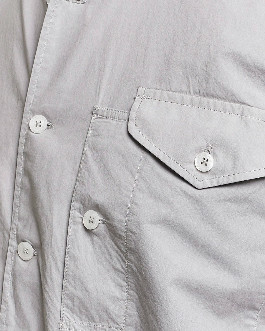 Men | Shirts | C.P. Company | Short Sleeve Popline Shirt Grey