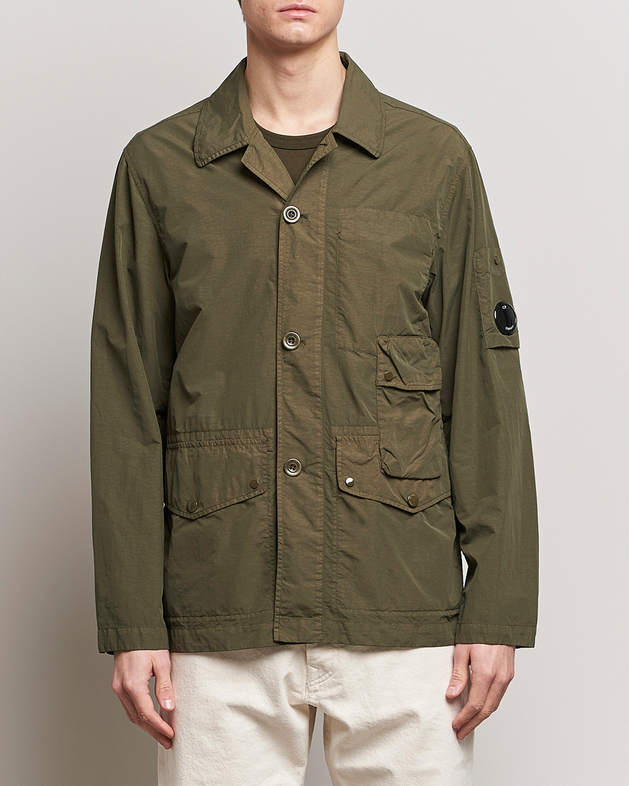 Men | Contemporary jackets | C.P. Company | Flatt Nylon Coat Dark Olive
