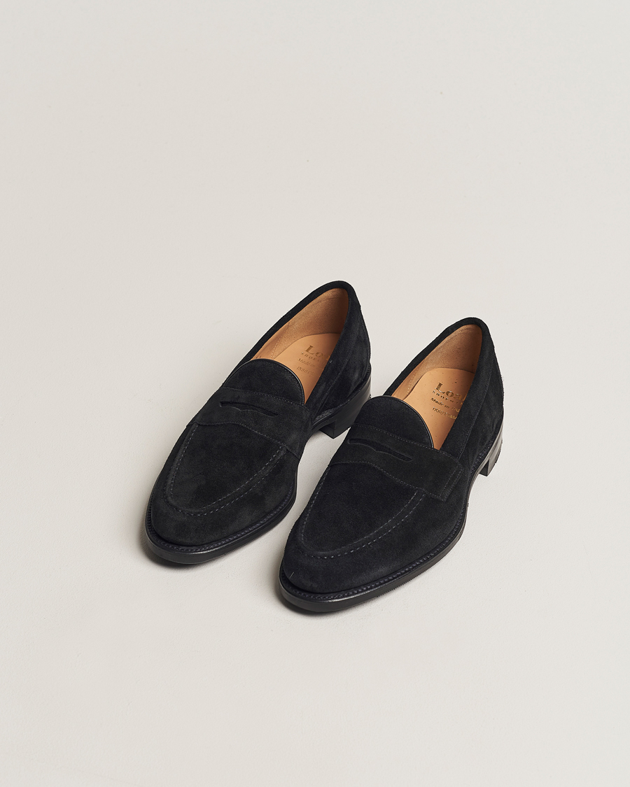 Men | Suede shoes | Loake 1880 | Grant Shadow Sole Black Suede