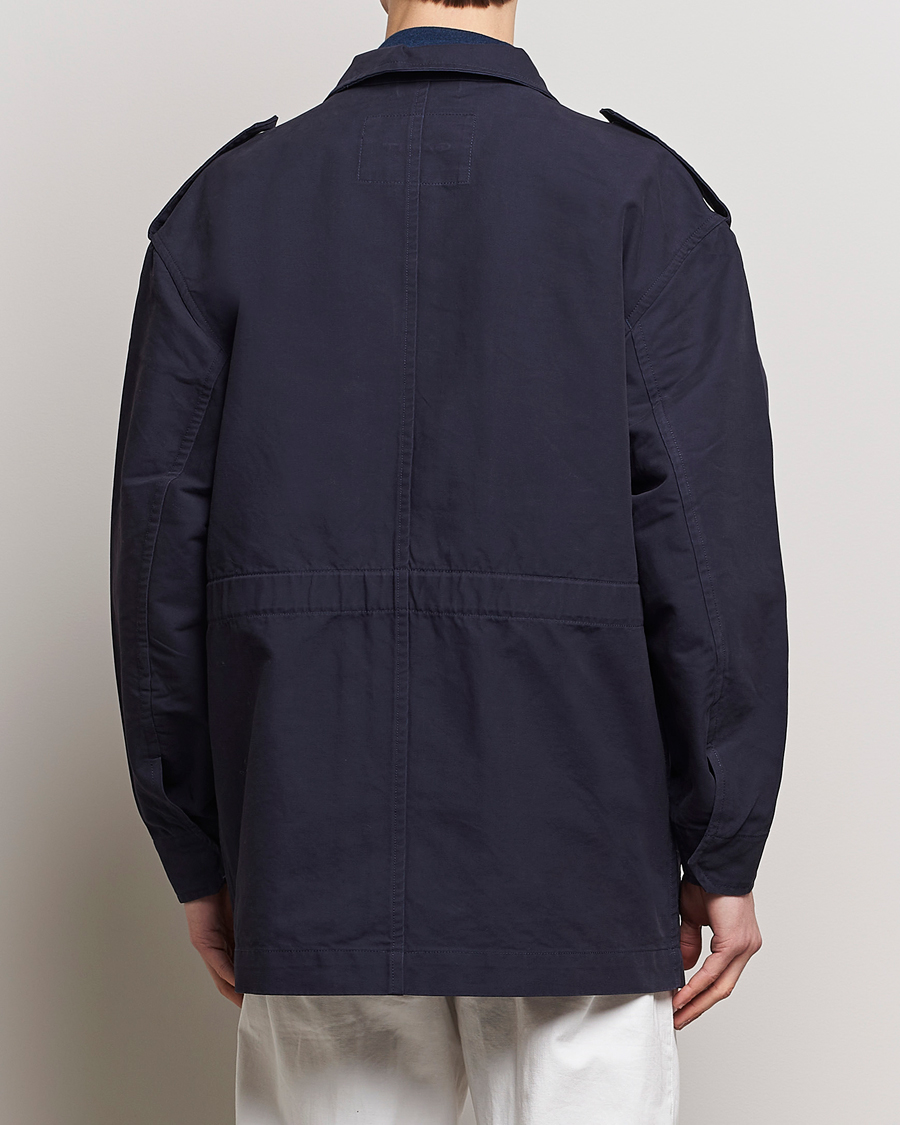 Men | Coats & Jackets | GANT | Cotton Field Jacket Evening Blue