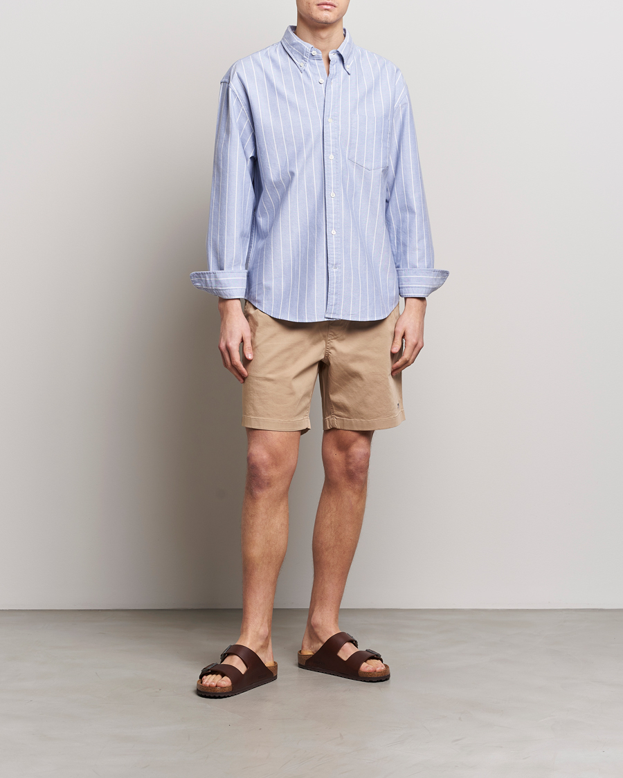 Men | Shirts | GANT | Relaxed Fit Heritage Striped Oxford Shirt Blue/White