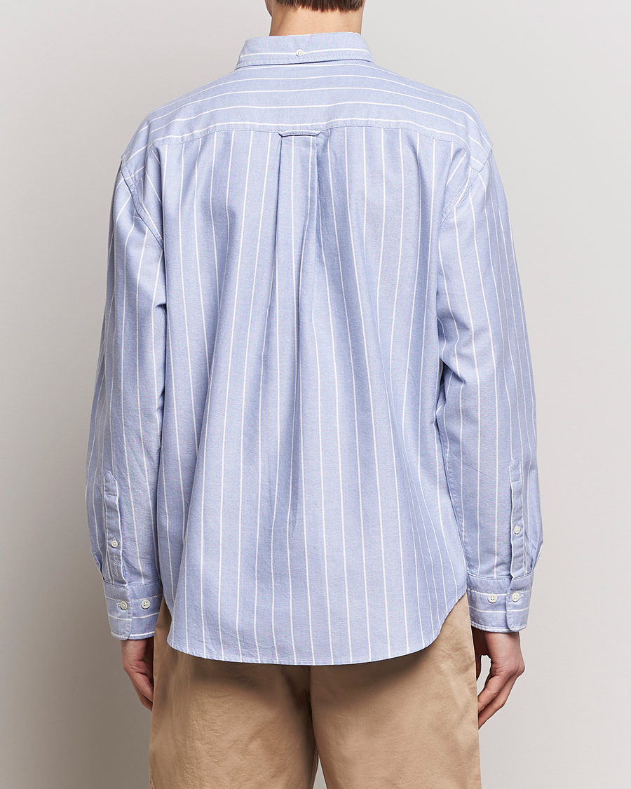 Men | Shirts | GANT | Relaxed Fit Heritage Striped Oxford Shirt Blue/White