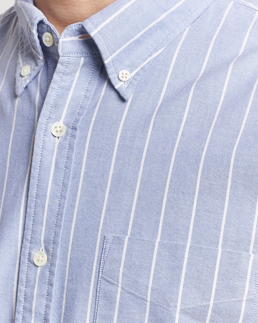 Men | Shirts | GANT | Relaxed Fit Heritage Striped Oxford Shirt Blue/White