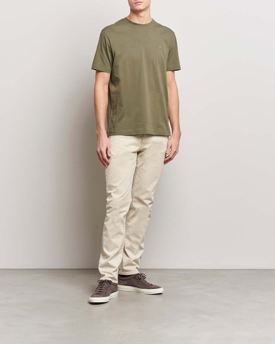 Men | Trousers | GANT | Hayes Desert Jeans Silky Beige