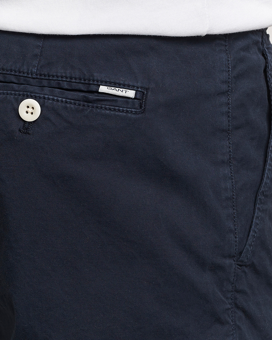 Men | Shorts | GANT | Regular Sunbleached Shorts Marine