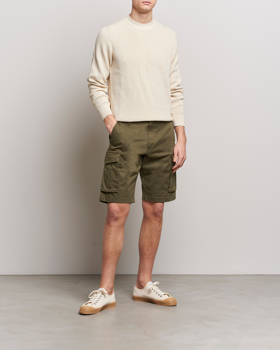 Men | Shorts | GANT | Relaxed Twill Cargo Shorts Juniper Green