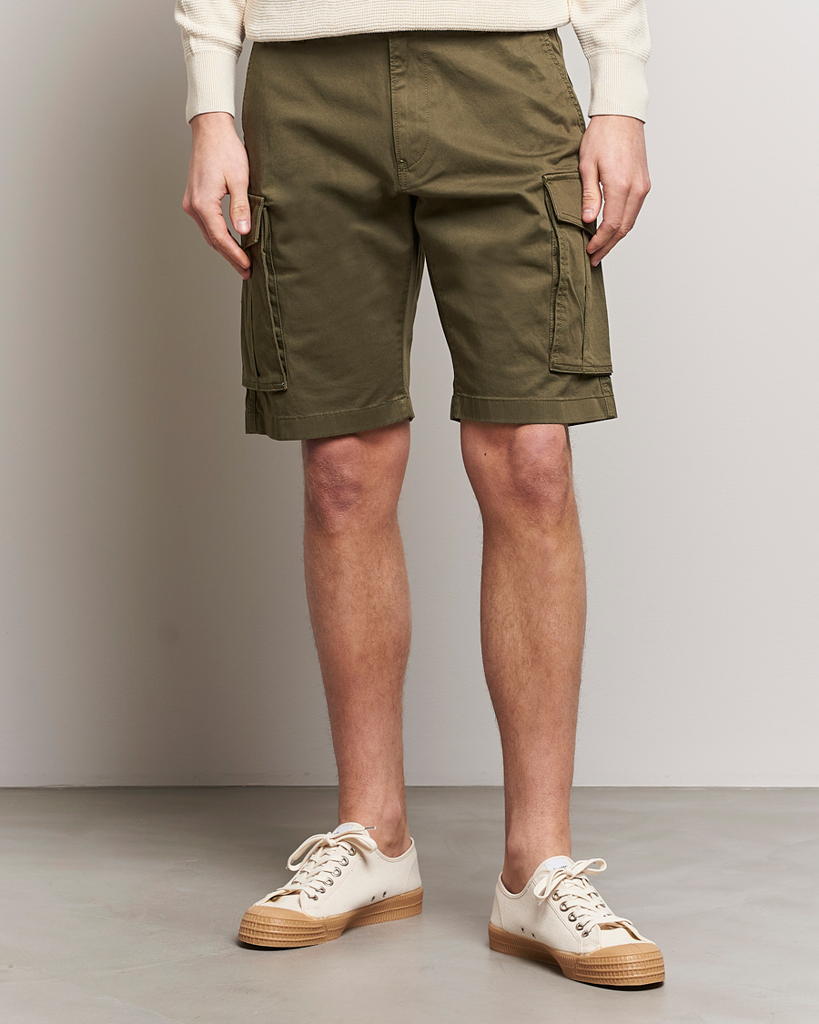 Men | Shorts | GANT | Relaxed Twill Cargo Shorts Juniper Green