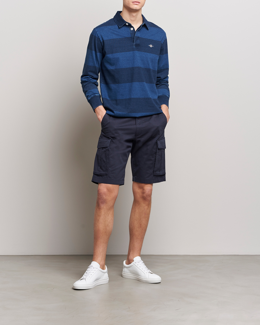 Men | Shorts | Gant | Relaxed Twill Cargo Shorts Marine
