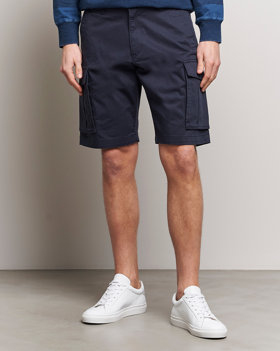 Men | Shorts | GANT | Relaxed Twill Cargo Shorts Marine