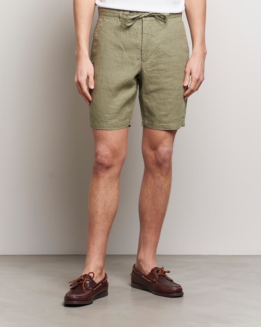 Men | Shorts | GANT | Relaxed Linen Drawstring Shorts Dried Clay