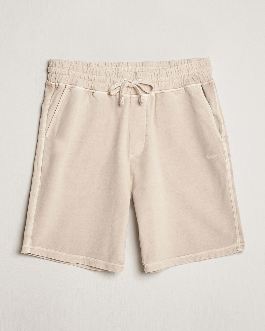 Men | Shorts | GANT | Sunbleached Sweatshorts Silky Beige