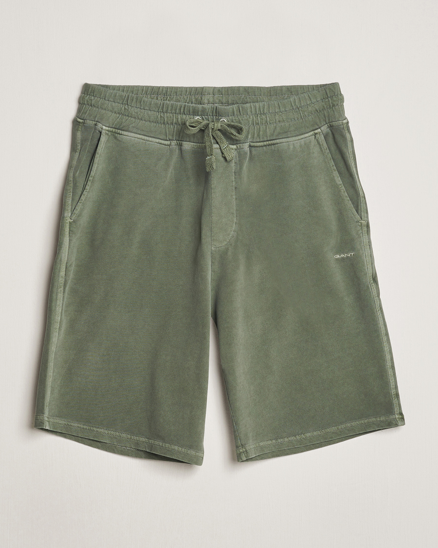 Men | Shorts | GANT | Sunbleached Sweatshorts Pine Green