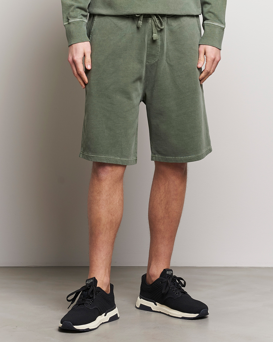 Men | Shorts | GANT | Sunbleached Sweatshorts Pine Green
