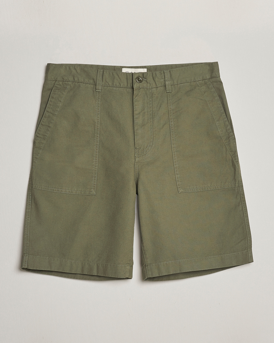 Men | Shorts | GANT | Cotton/Linen Shorts Four Leaf Clover