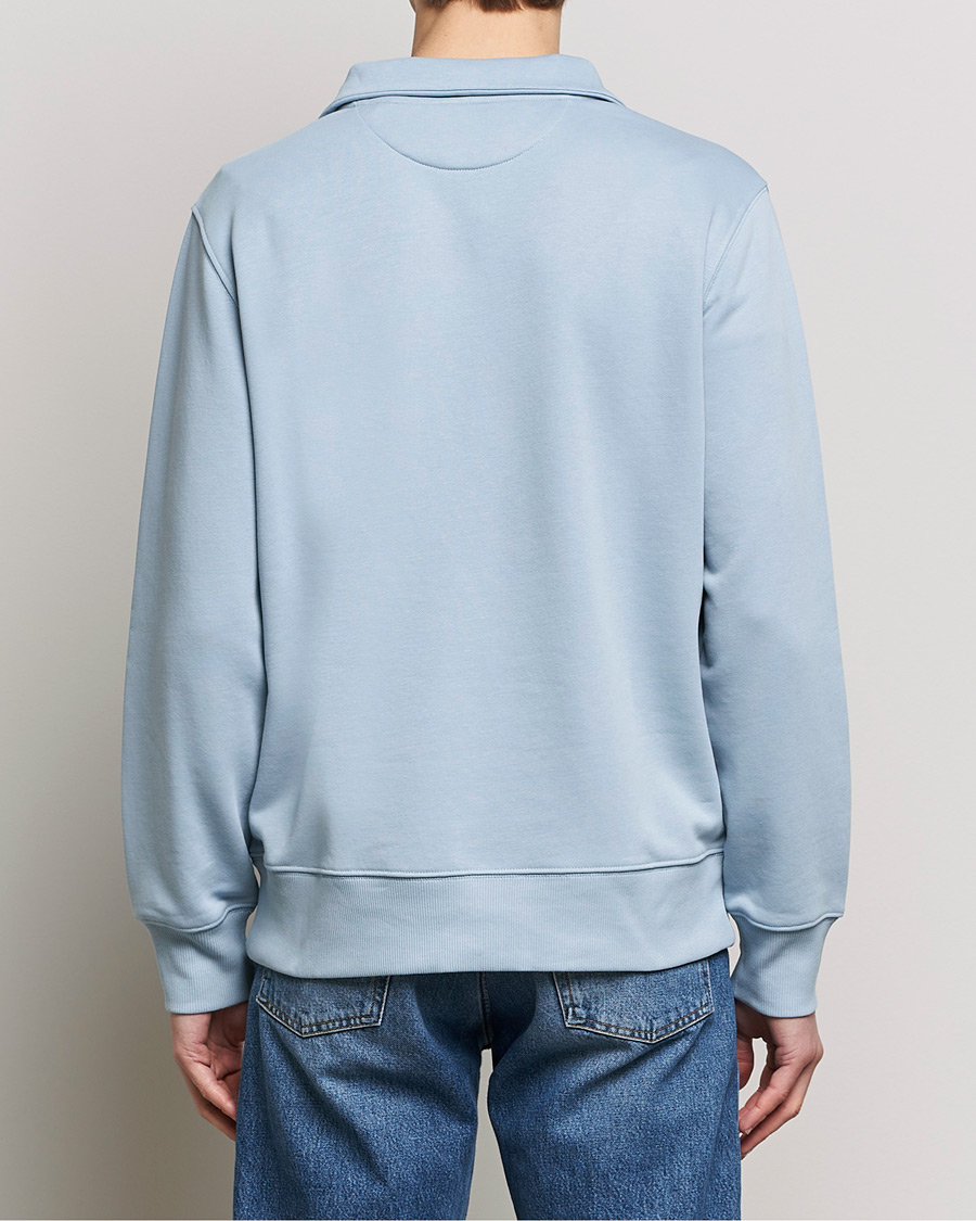 Men | Sweaters & Knitwear | GANT | Original Shield Half Zip Sweater Dove Blue