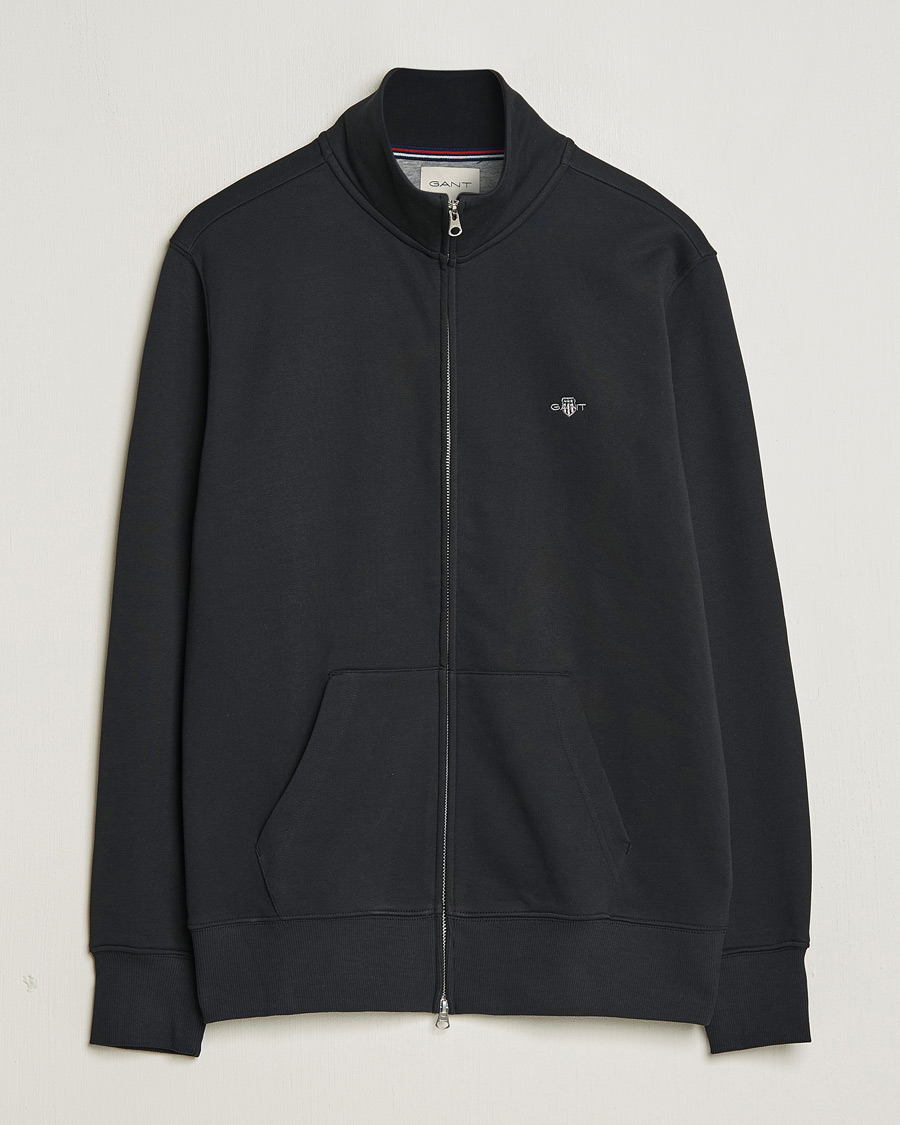 Men | Sweaters & Knitwear | GANT | Original Full Zip Black