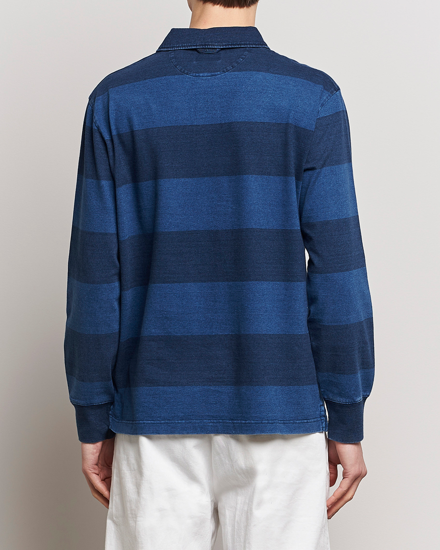 Men | Sweaters & Knitwear | GANT | Barstriped Rugger Navy/Indigo