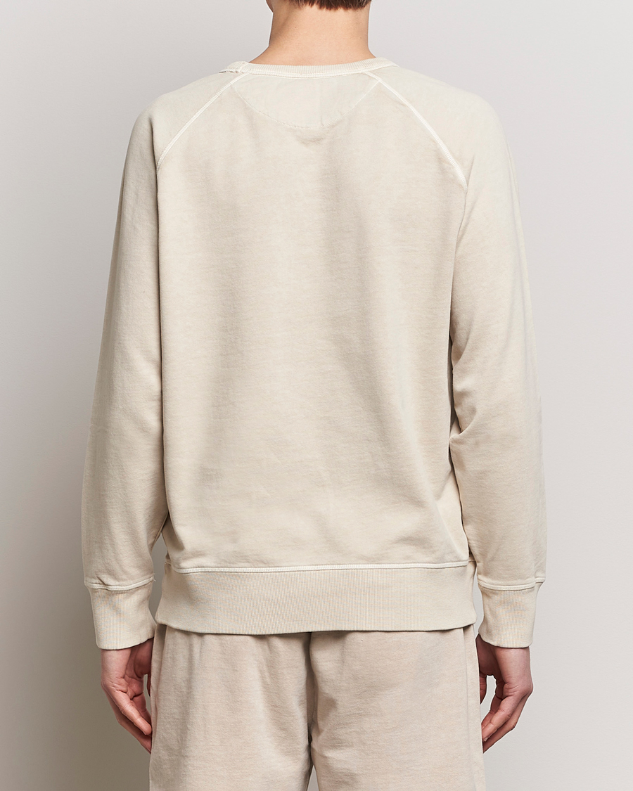 Men | Sweaters & Knitwear | GANT | Sunbleached Crew Neck Sweatshirt Silky Beige