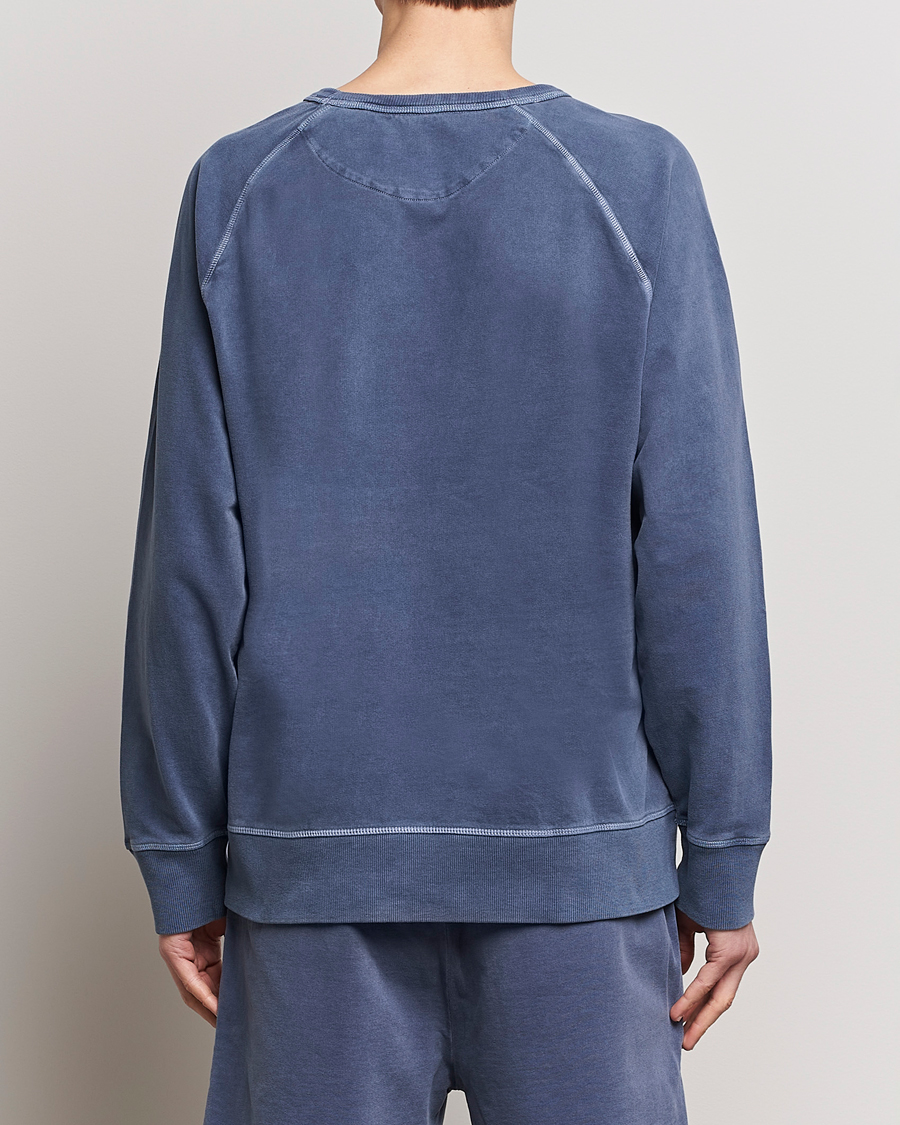 Men | Sweaters & Knitwear | GANT | Sunbleached Crew Neck Sweatshirt Dusty Blue Sea