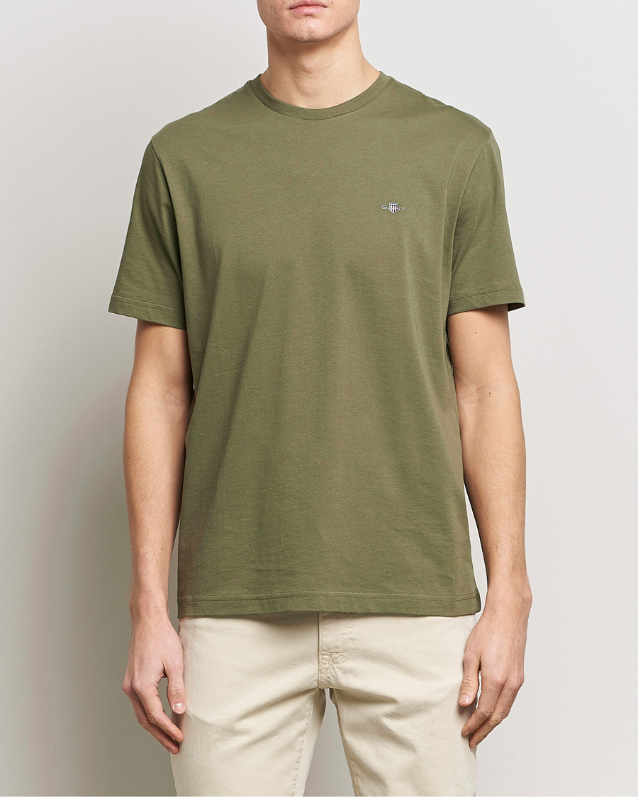 Herr | Kortärmade t-shirts | GANT | The Original T-Shirt Juniper Green
