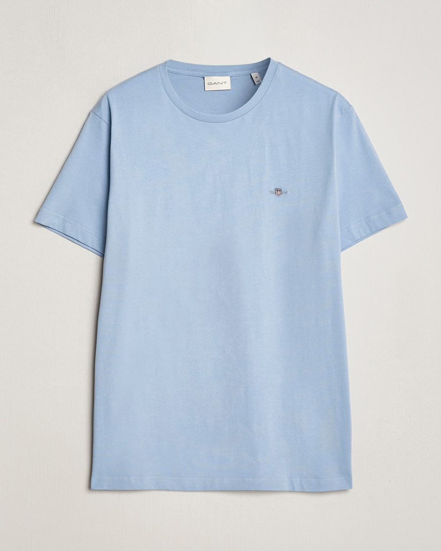 Men | T-Shirts | GANT | The Original T-Shirt Dove Blue