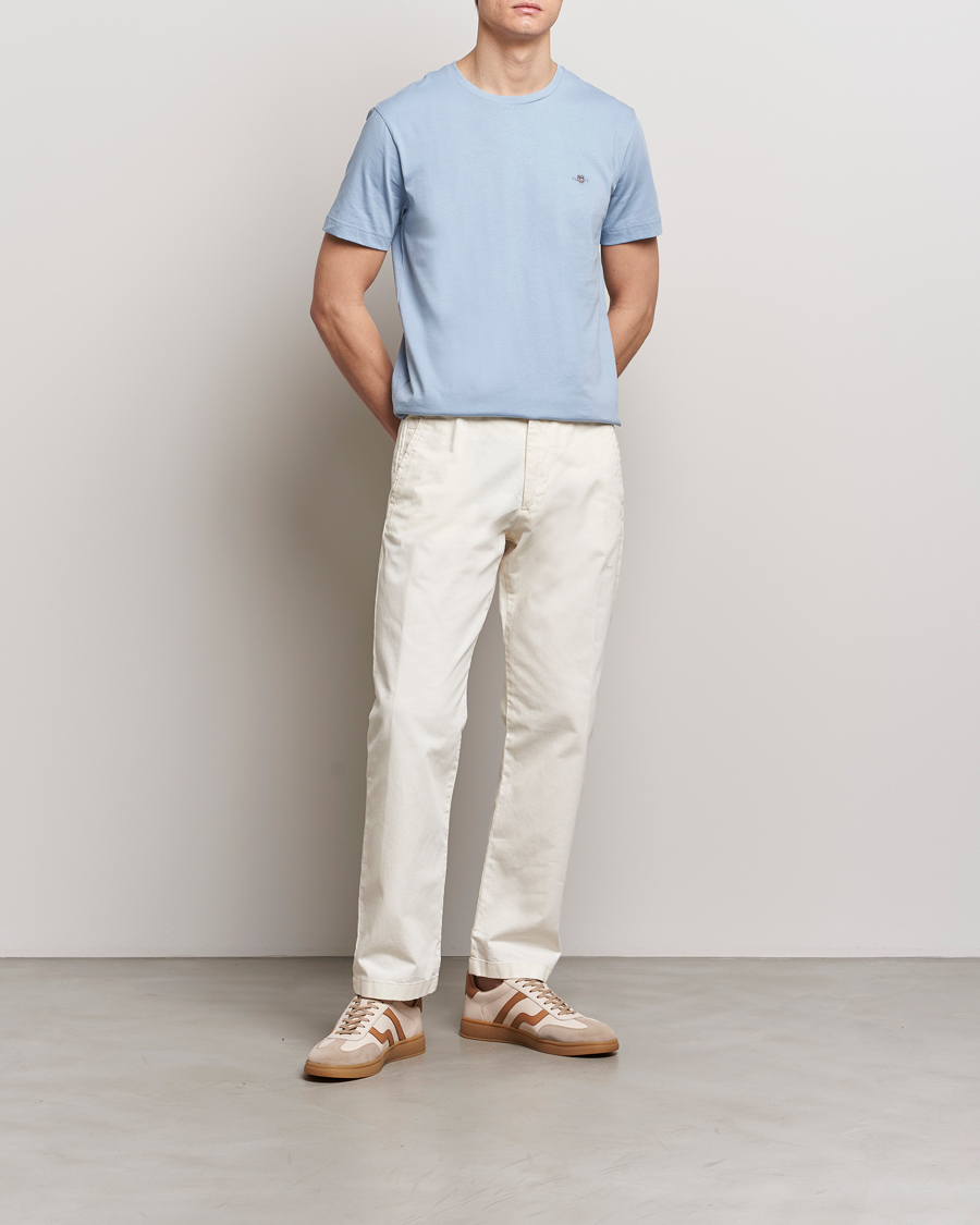 Men | T-Shirts | GANT | The Original T-Shirt Dove Blue