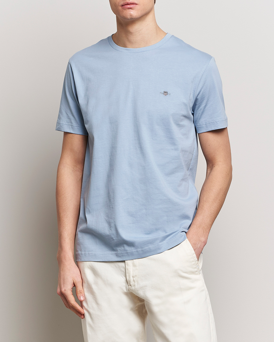 Men | T-Shirts | GANT | The Original T-Shirt Dove Blue