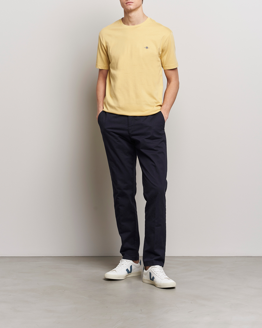 Men | T-Shirts | GANT | The Original T-Shirt Dusty Yellow