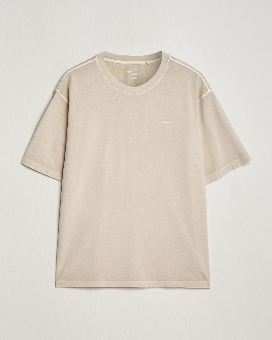 Men | T-Shirts | GANT | Sunbleached T-Shirt Silky Beige