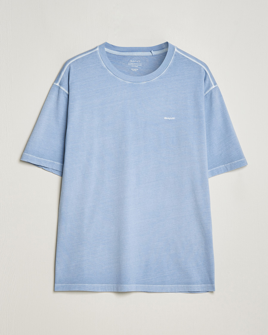 Men | T-Shirts | GANT | Sunbleached T-Shirt Dove Blue