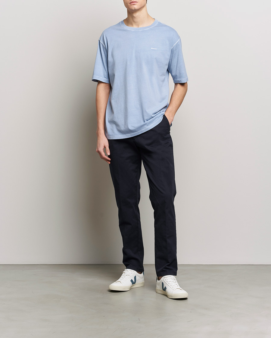 Men | T-Shirts | GANT | Sunbleached T-Shirt Dove Blue