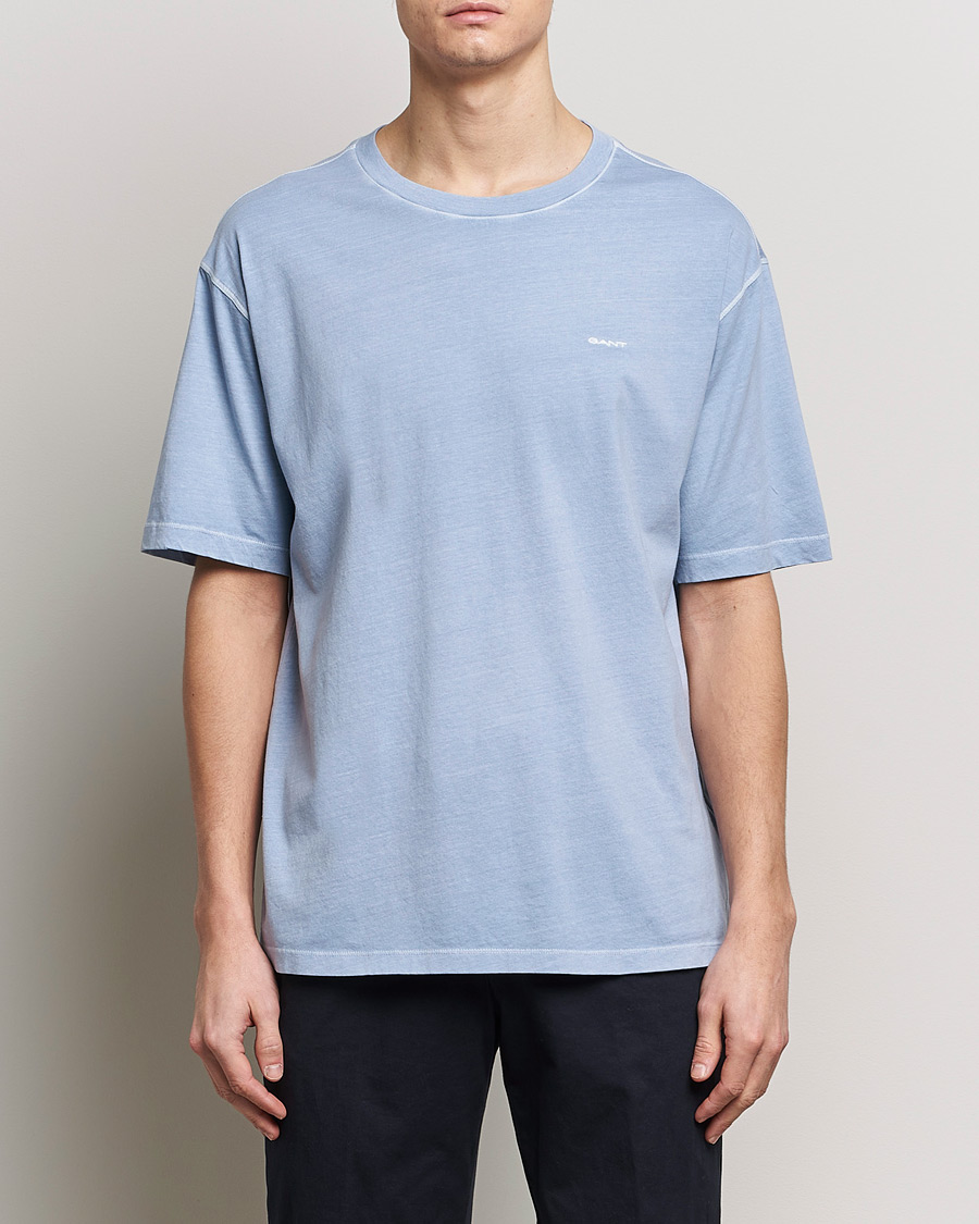 Men | Short Sleeve T-shirts | GANT | Sunbleached T-Shirt Dove Blue