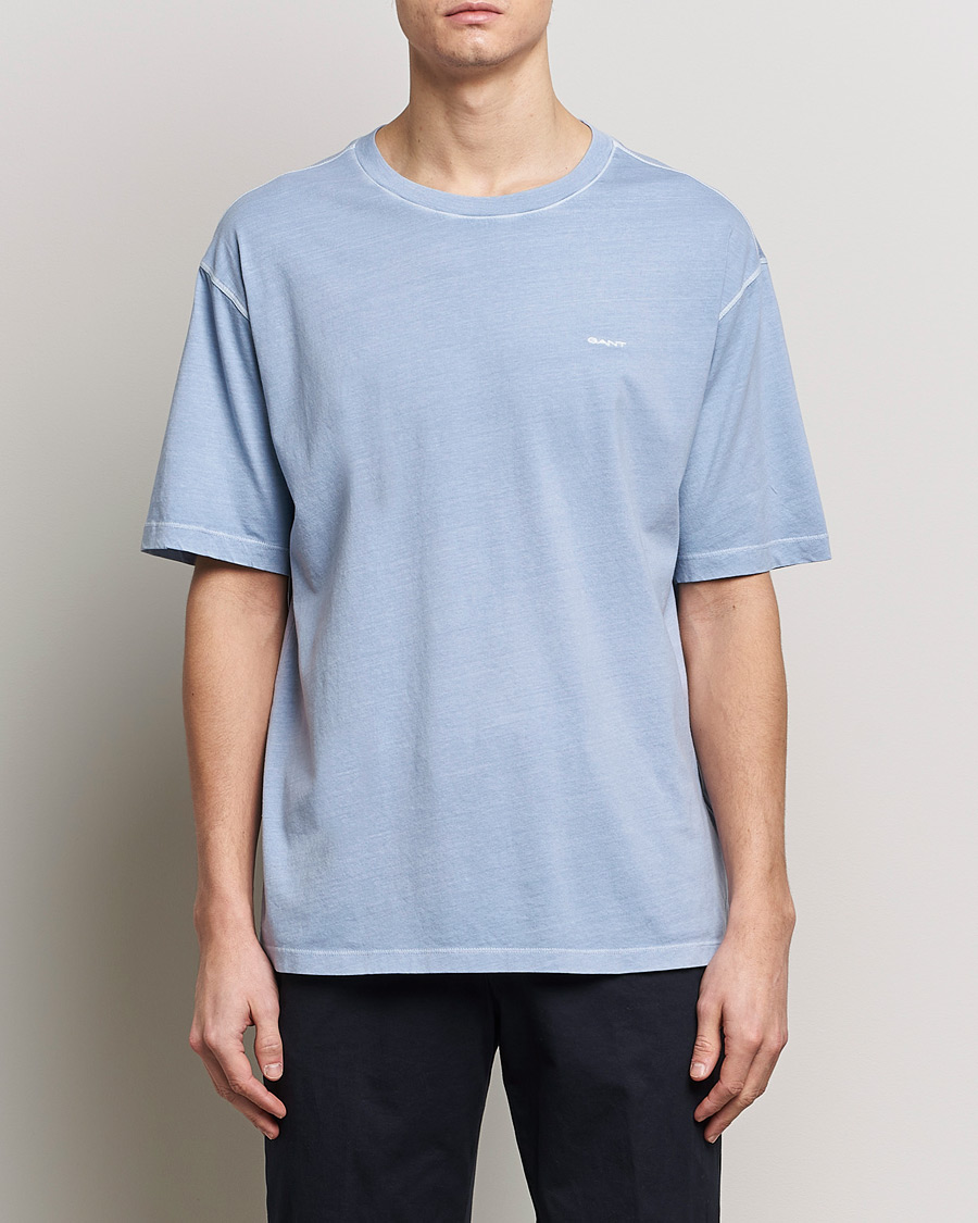 Men | T-Shirts | GANT | Sunbleached T-Shirt Dove Blue