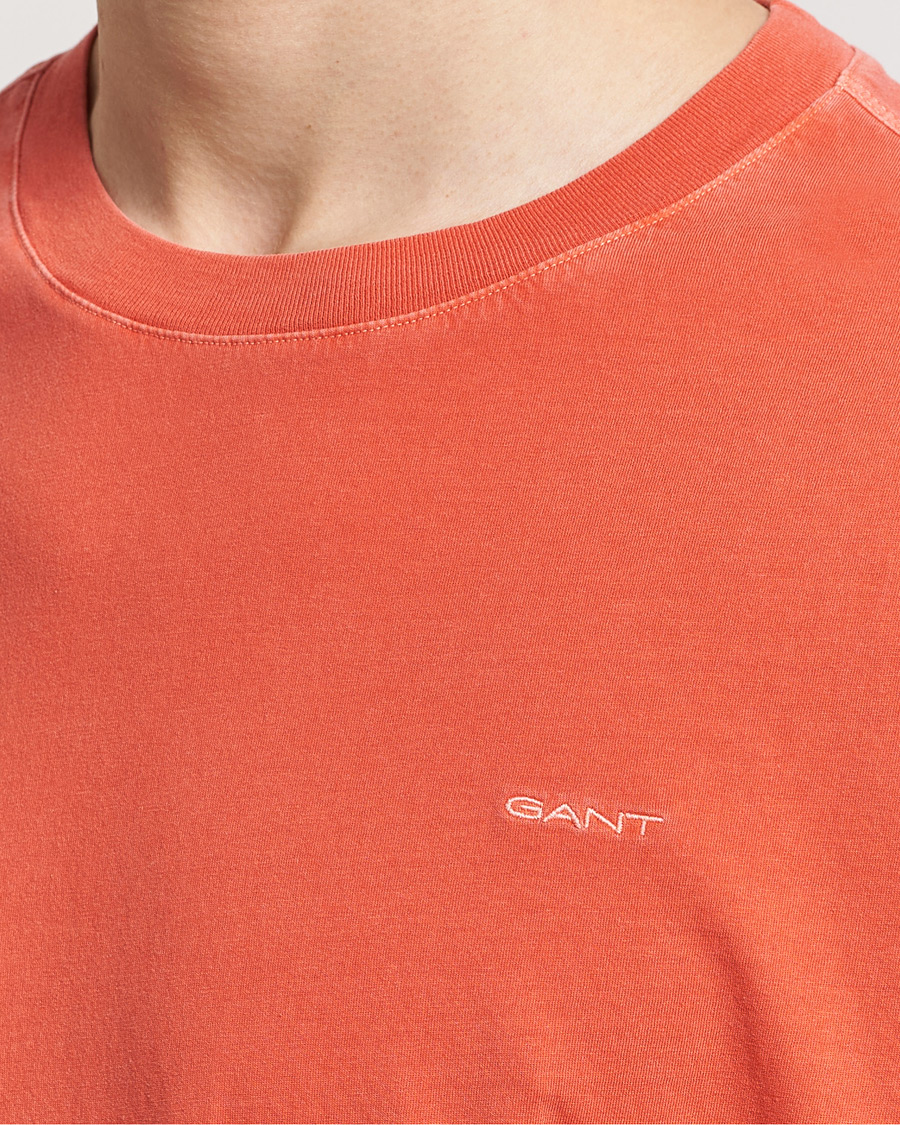 Men | T-Shirts | GANT | Sunbleached T-Shirt Burnt Orange