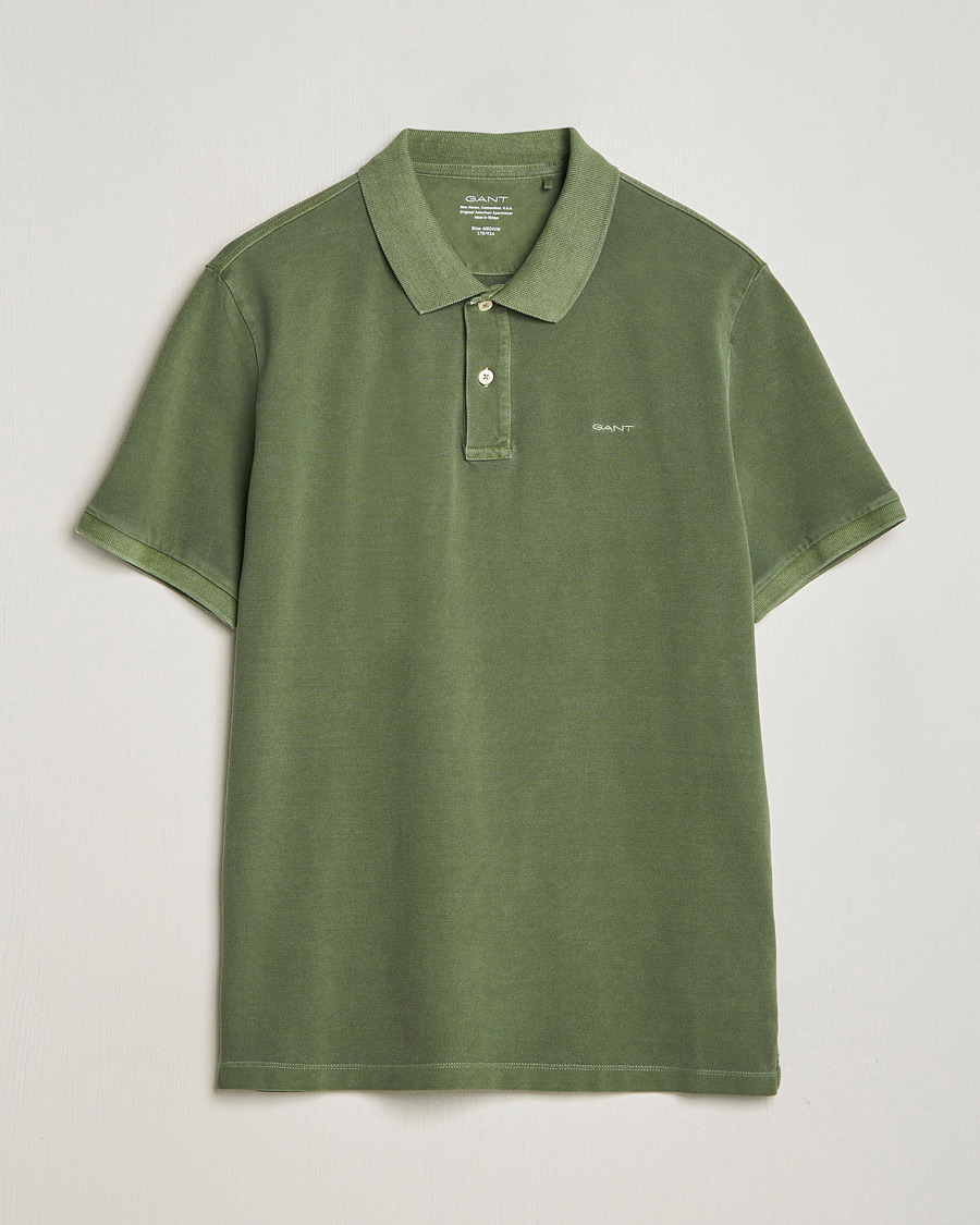 Men | Polo Shirts | GANT | Sunbleached Polo Pine Green