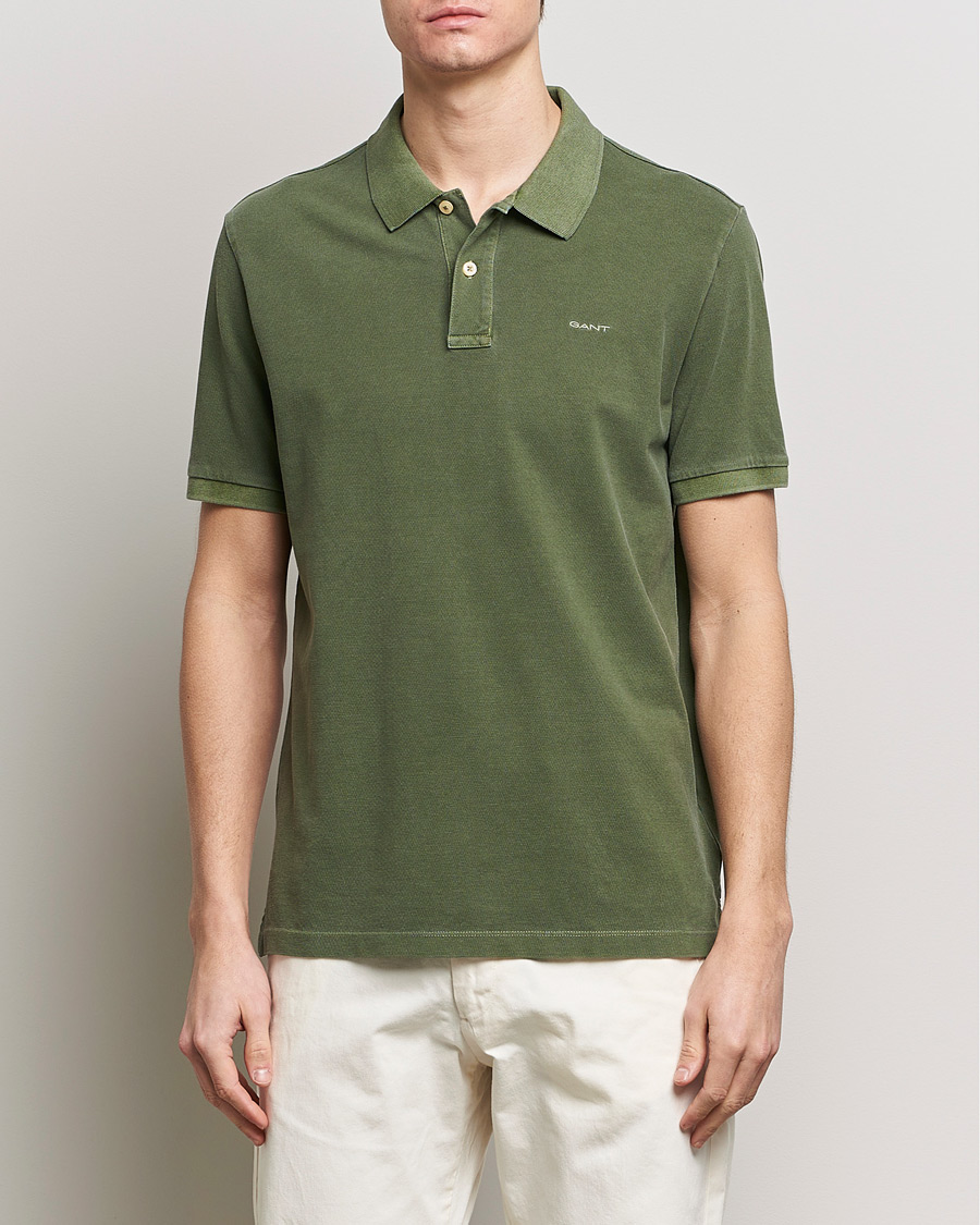 Men | Polo Shirts | GANT | Sunbleached Polo Pine Green