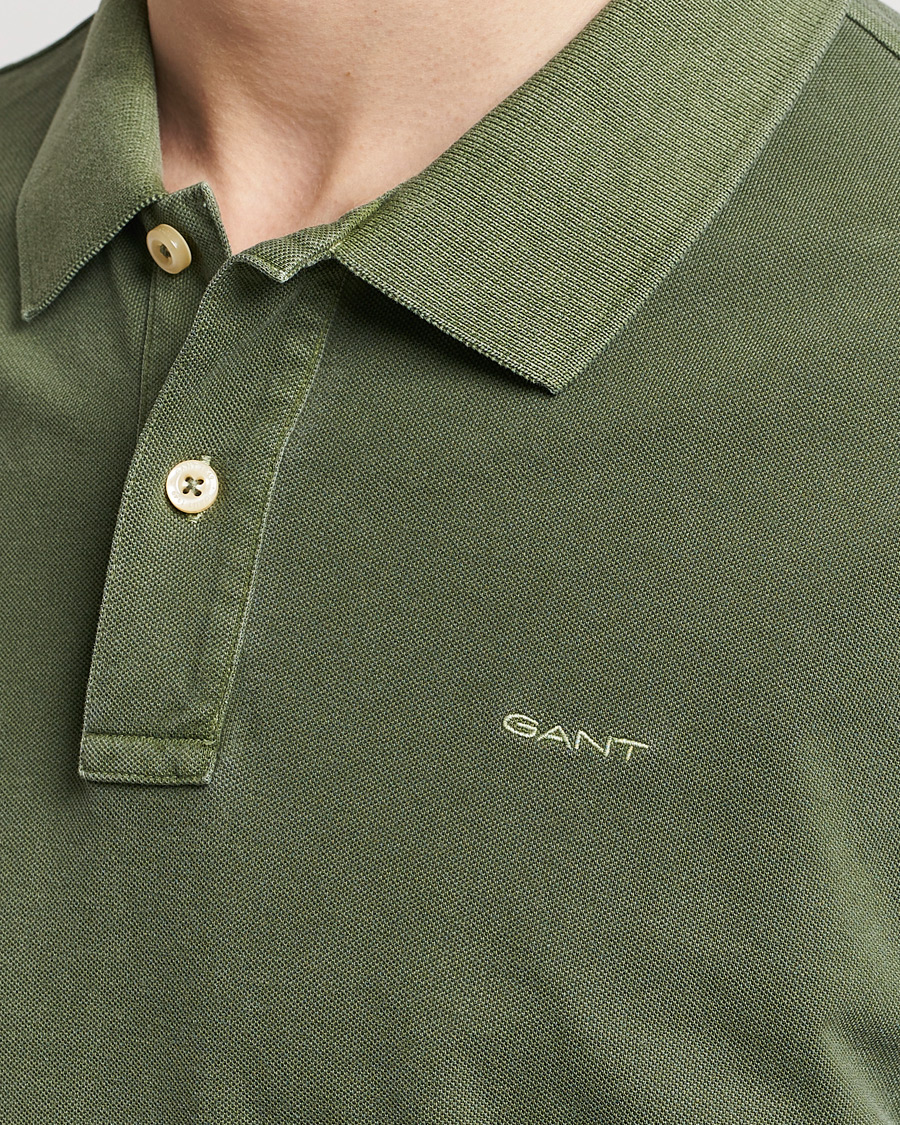 Men | Polo Shirts | GANT | Sunbleached Polo Pine Green