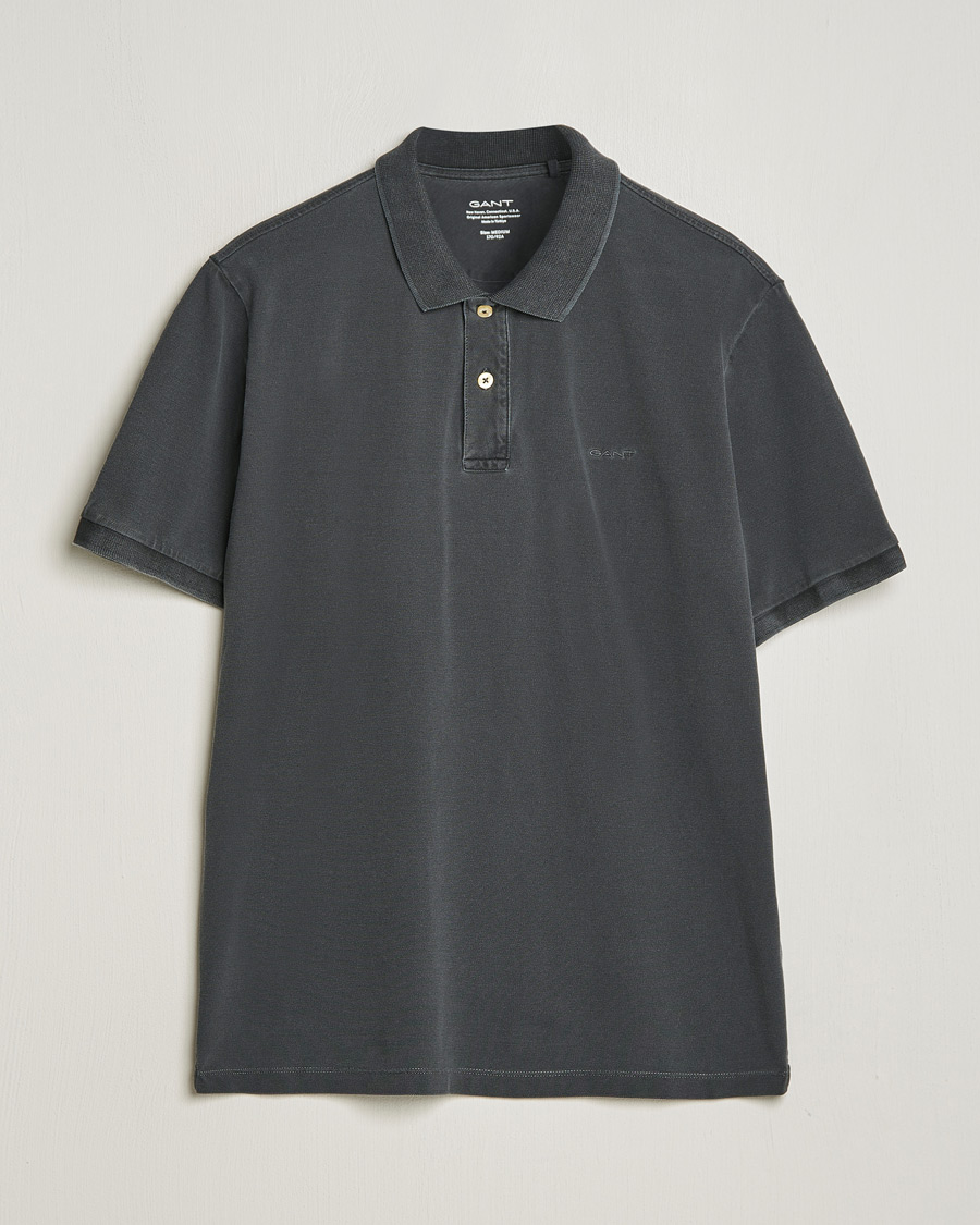 Men | Polo Shirts | GANT | Sunbleached Polo Black