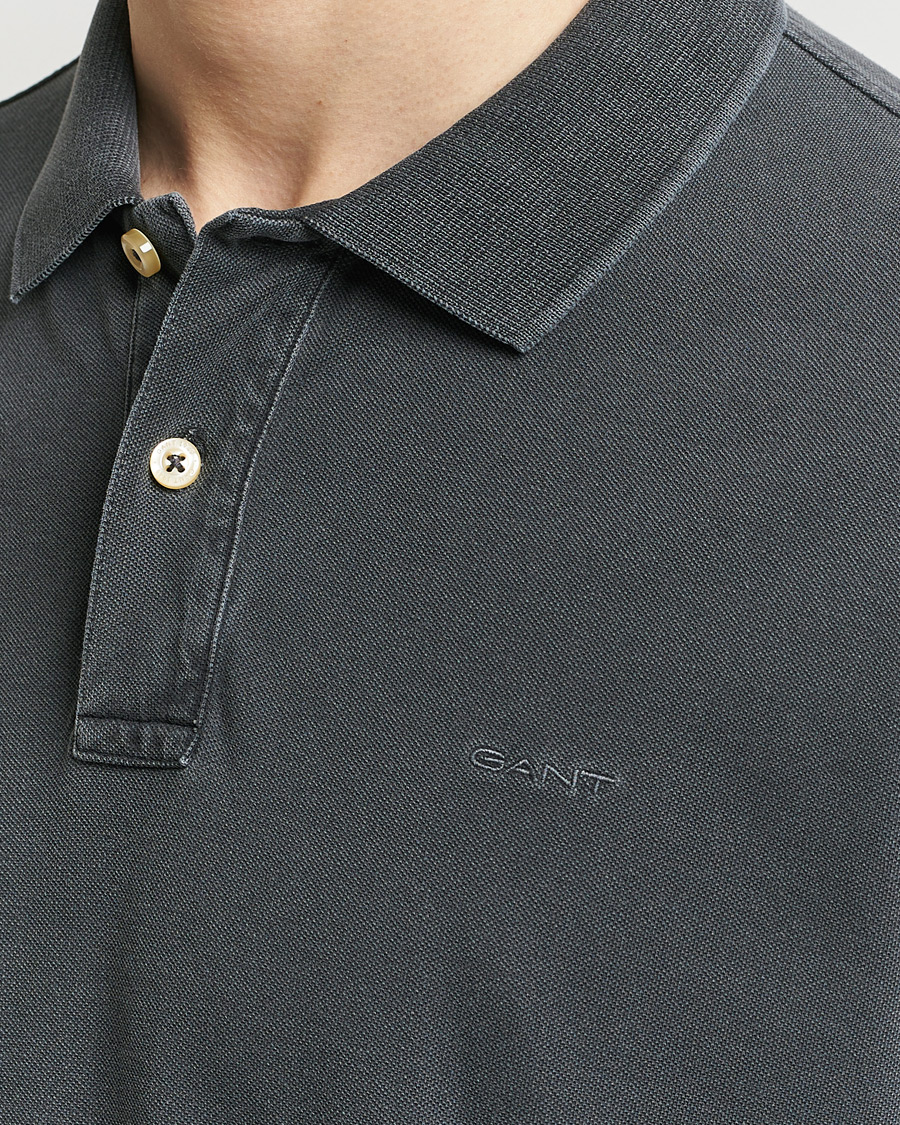 Men | Polo Shirts | GANT | Sunbleached Polo Black