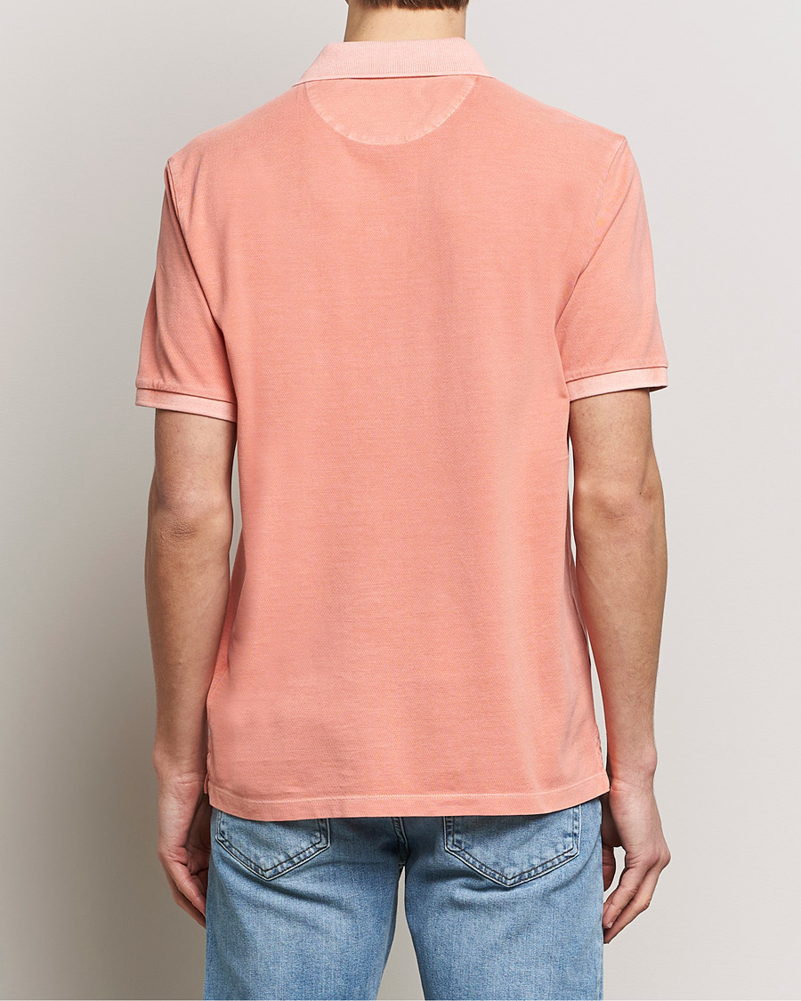 Men | Polo Shirts | GANT | Sunbleached Polo Peachy Pink