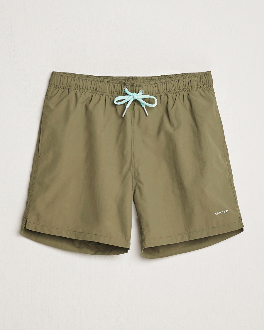 Men | Swimwear | GANT | Basic Swimshorts Juniper Green