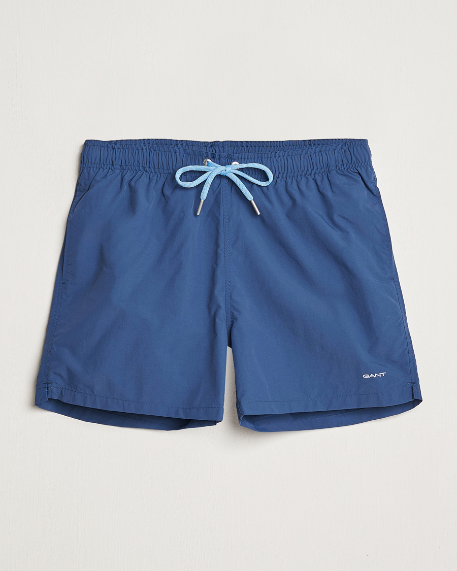 Men | Swimwear | GANT | Basic Swimshorts Dusty Blue Sea