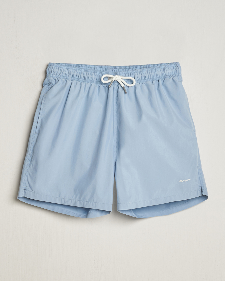 Men | Swimwear | GANT | Sunbleached Swimshorts Dove Blue