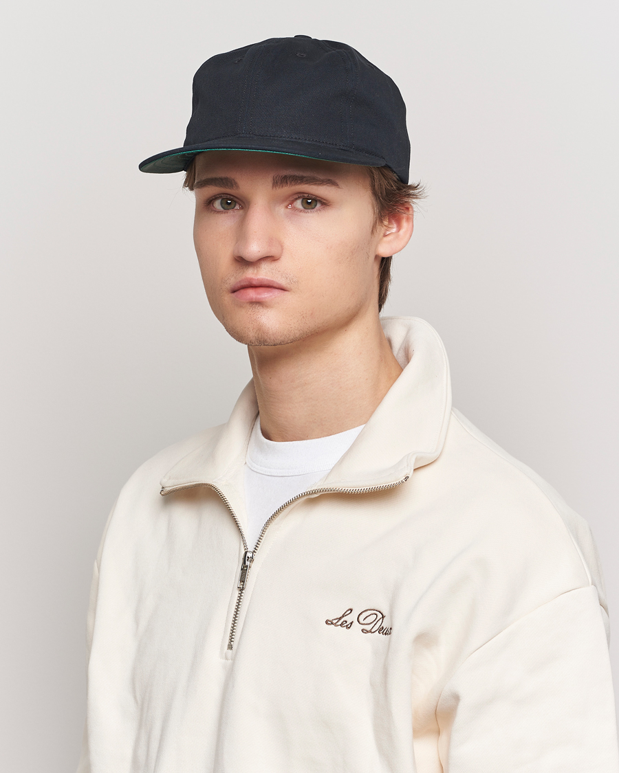 Men | Ebbets Field Flannels Made in USA Unlettered Cotton Cap Black | Ebbets Field Flannels | Made in USA Unlettered Cotton Cap Black